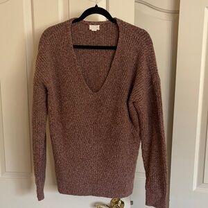 Caslon Women's V-Neck Sweater - Rich Brown